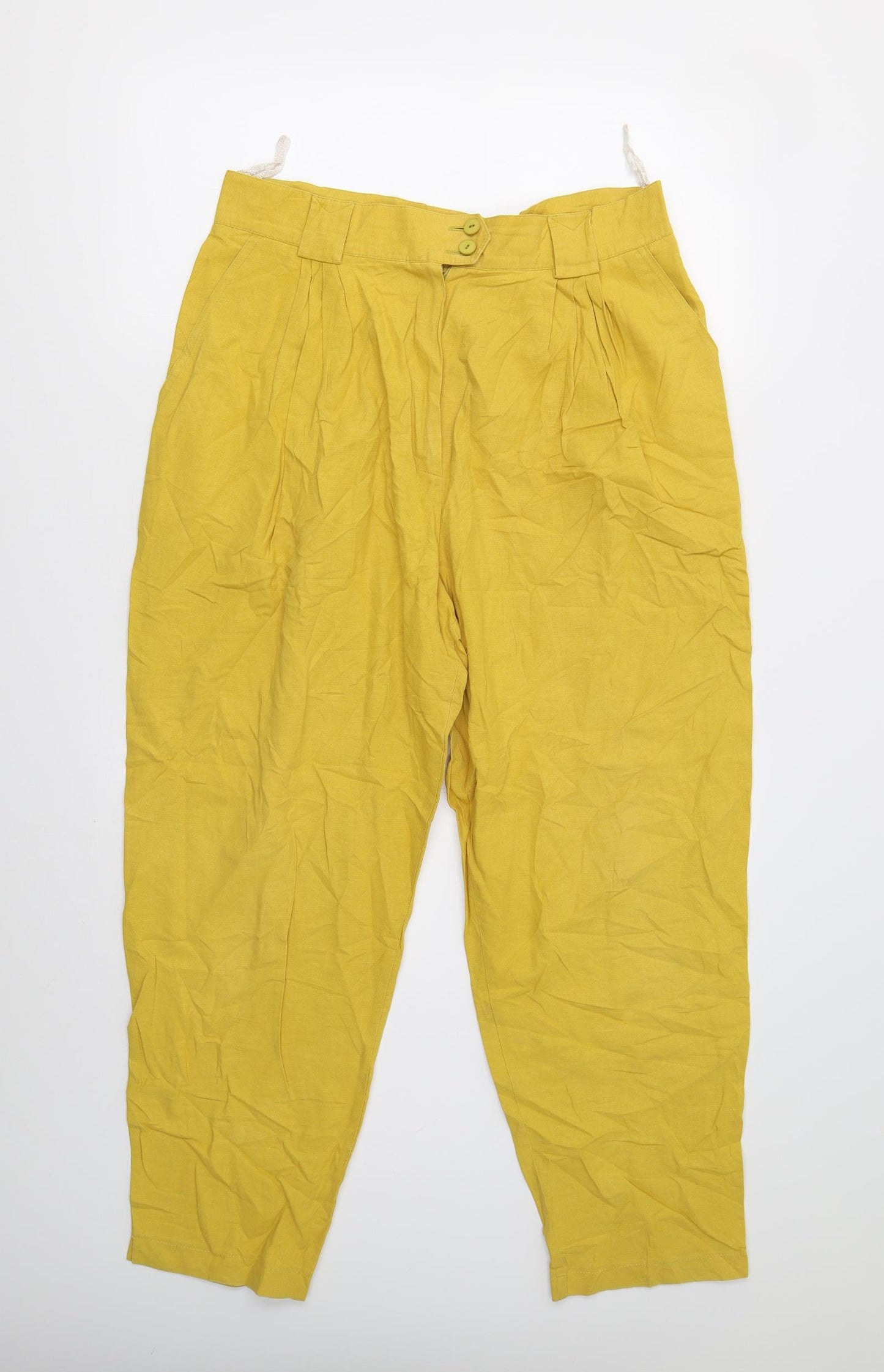 Preworn Womens Yellow   Chino Trousers Size 18 L26 in