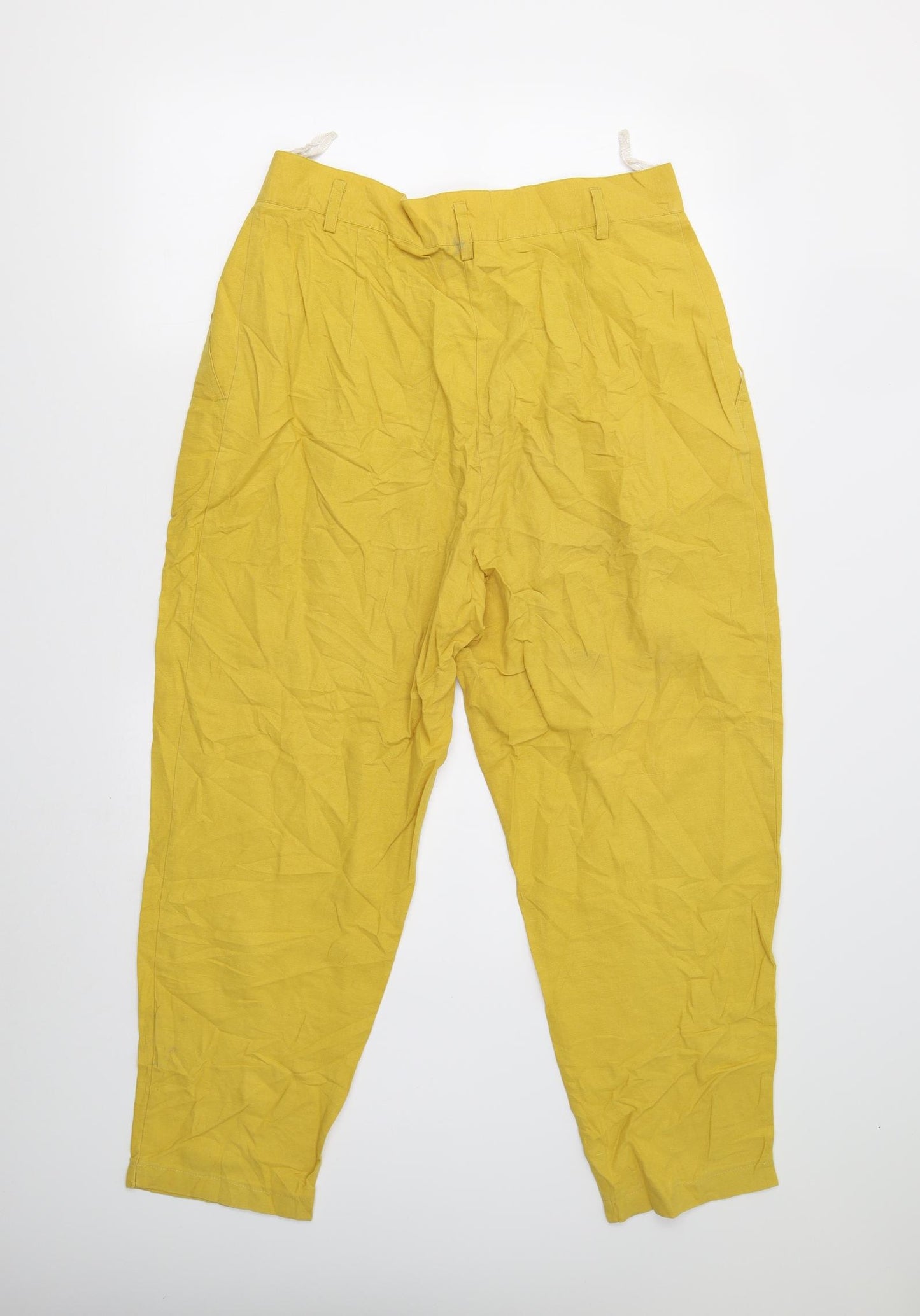 Preworn Womens Yellow   Chino Trousers Size 18 L26 in