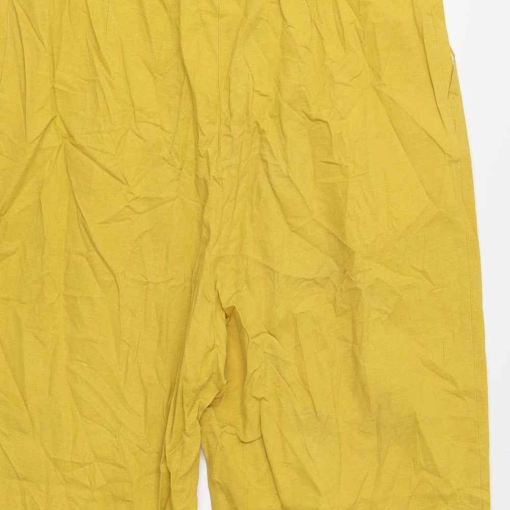 Preworn Womens Yellow   Chino Trousers Size 18 L26 in