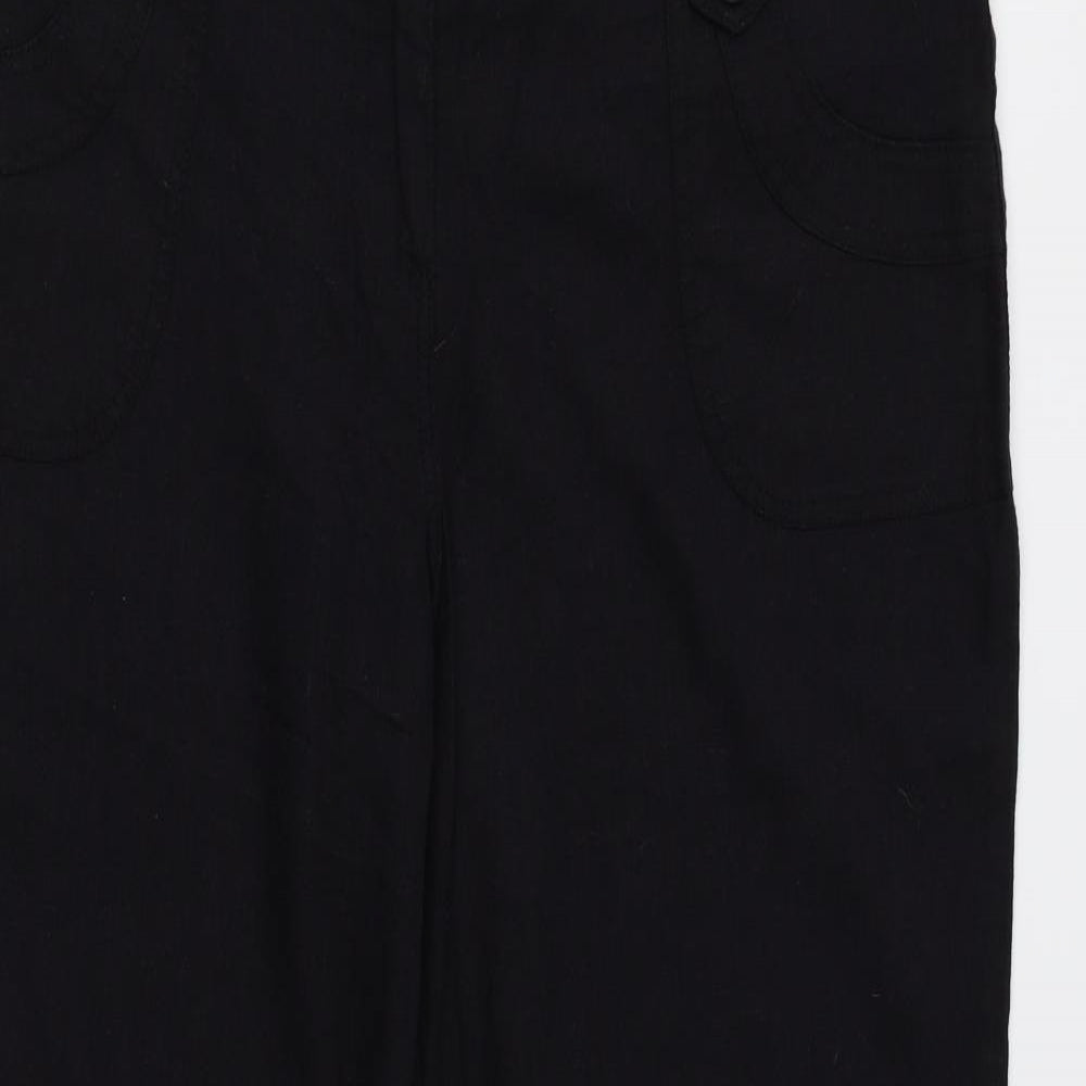Krisp Womens Black   Trousers  Size 14 L31 in