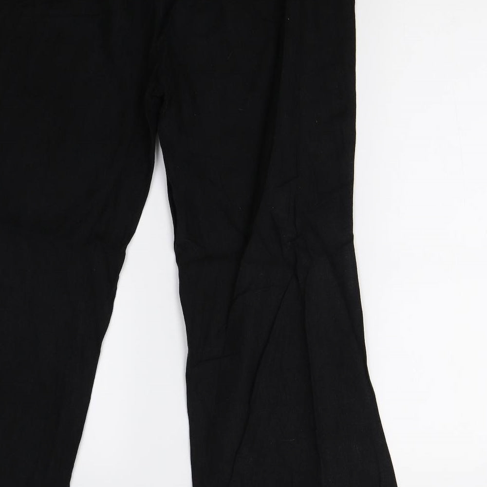 Dunnes Stores Womens Black   Trousers  Size 16 L27 in