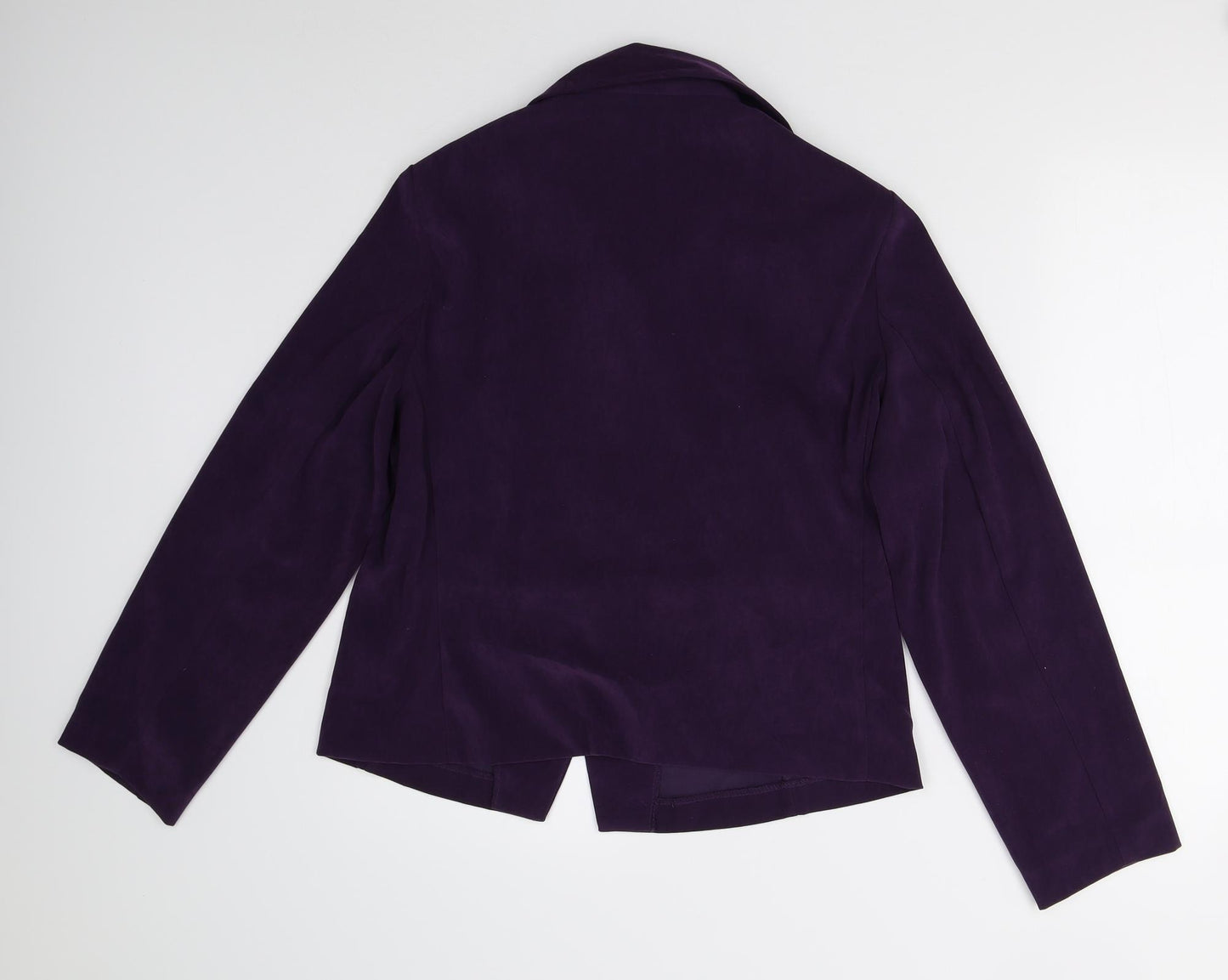 Dressbarn Womens Purple   Basic Button-Up Size M