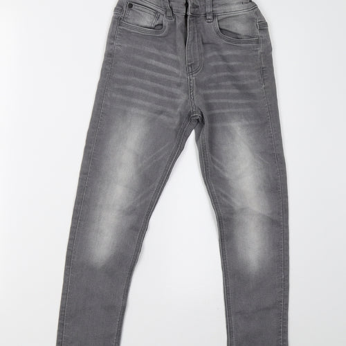 Matalan Girls Grey  Denim Skinny Jeans Size 9 Years
