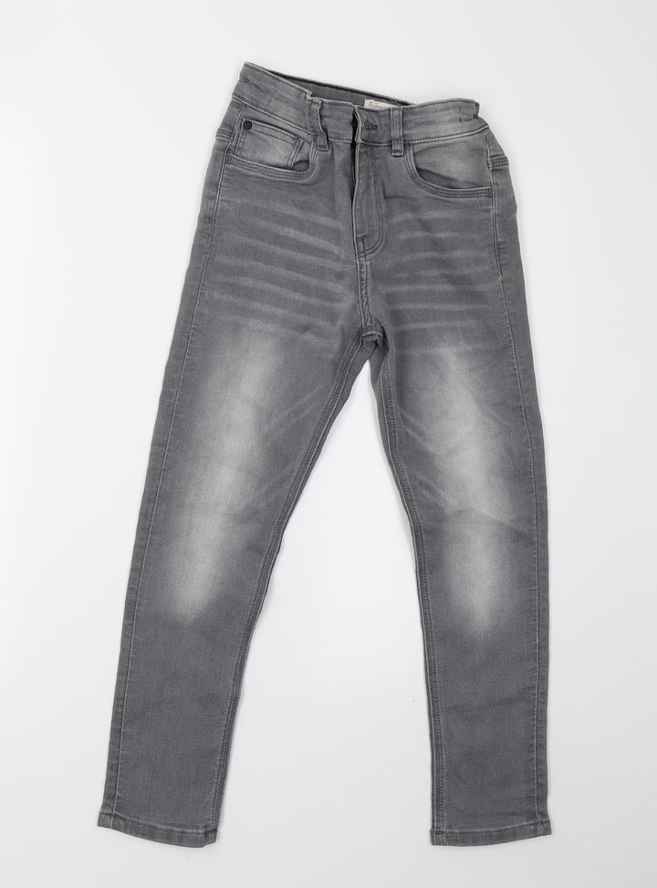 Matalan Girls Grey Denim Skinny Jeans Size 9 Years