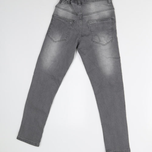 Matalan Girls Grey  Denim Skinny Jeans Size 9 Years