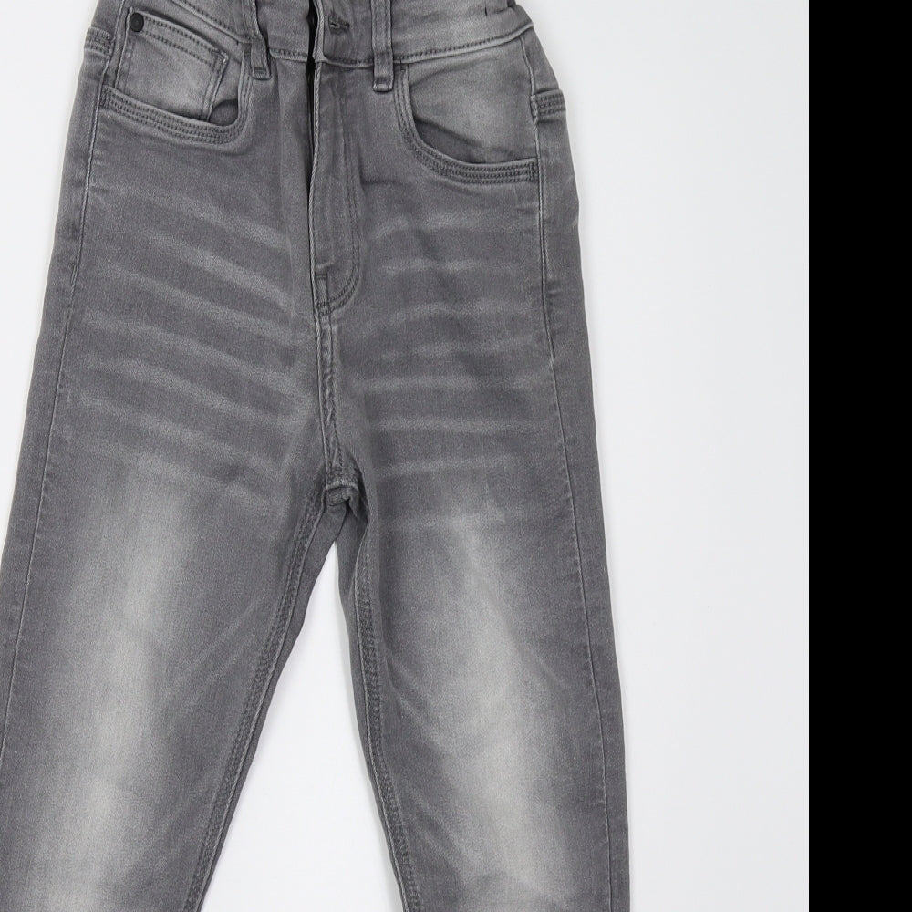 Matalan Girls Grey  Denim Skinny Jeans Size 9 Years