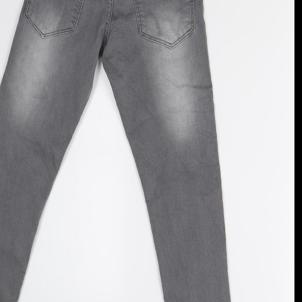 Matalan Girls Grey  Denim Skinny Jeans Size 9 Years