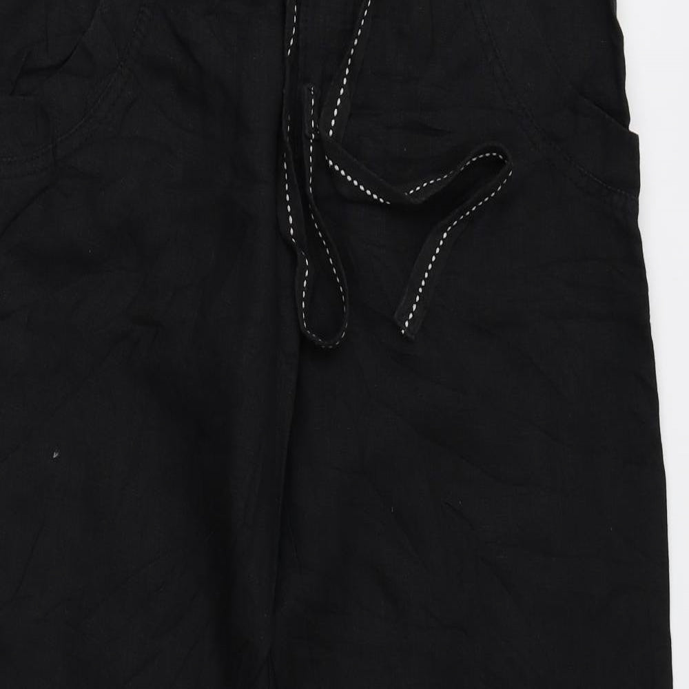 H&M Womens Black   Trousers  Size 12 L30 in