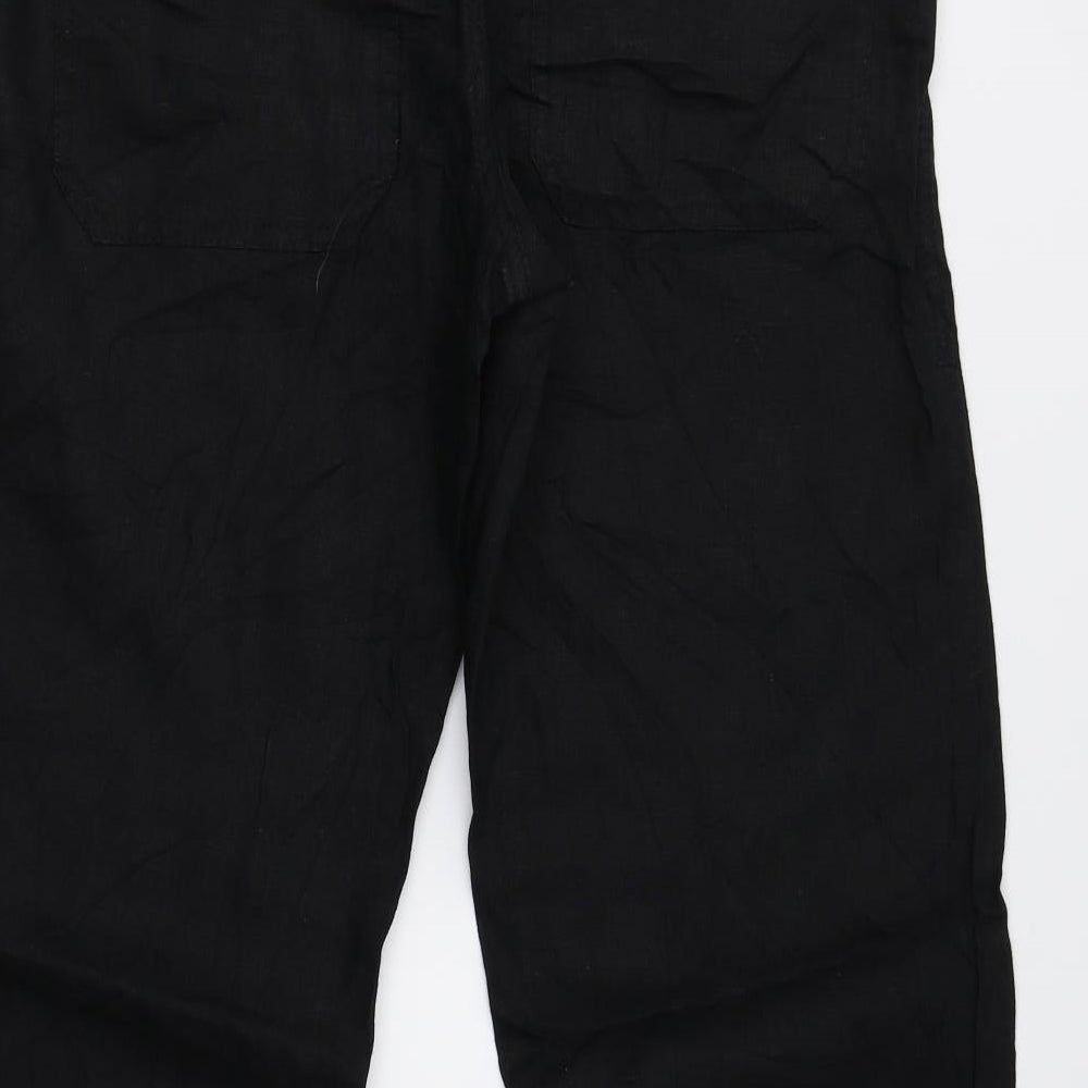 H&M Womens Black   Trousers  Size 12 L30 in