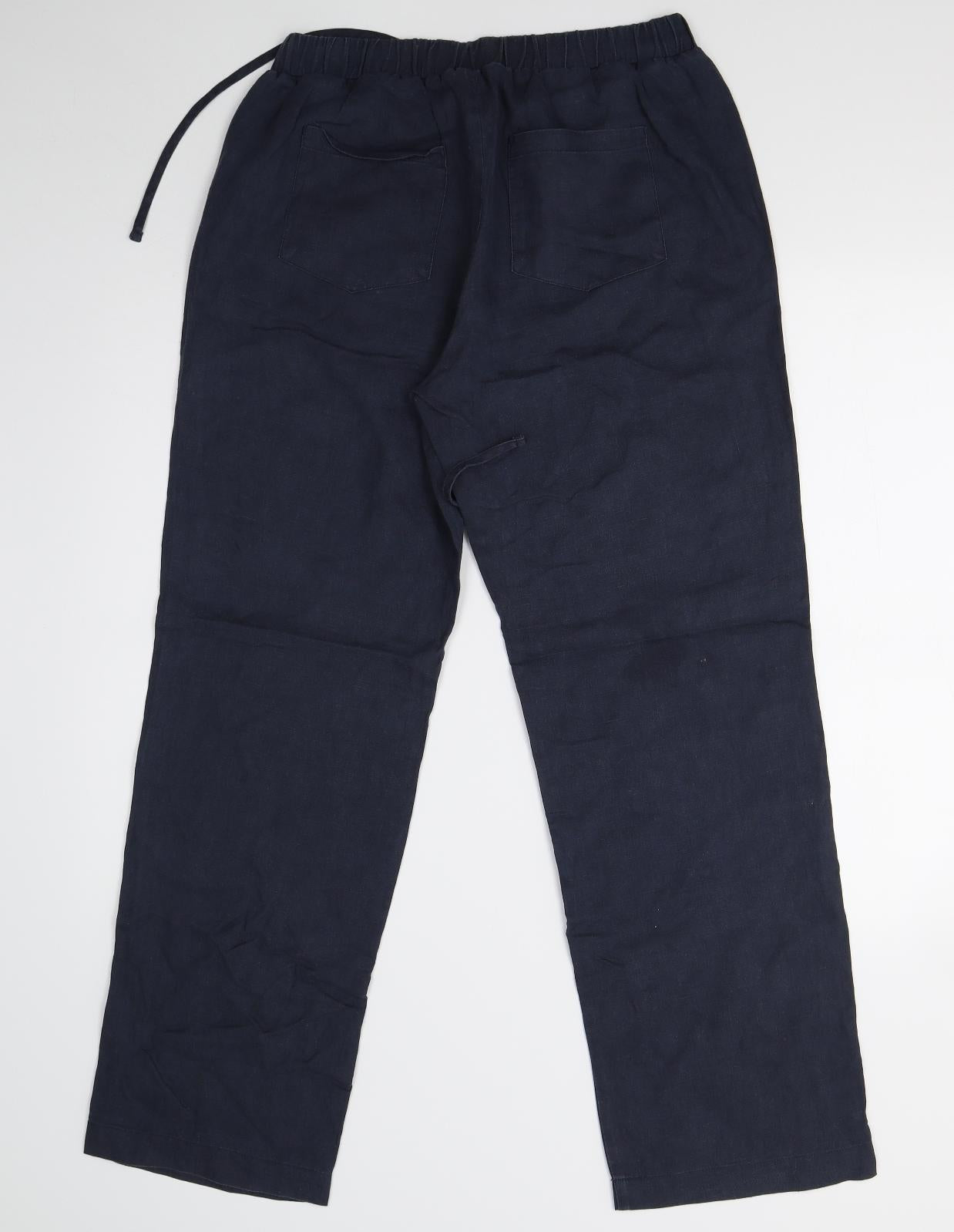 John Lewis Womens Blue   Trousers  Size 12 L30 in
