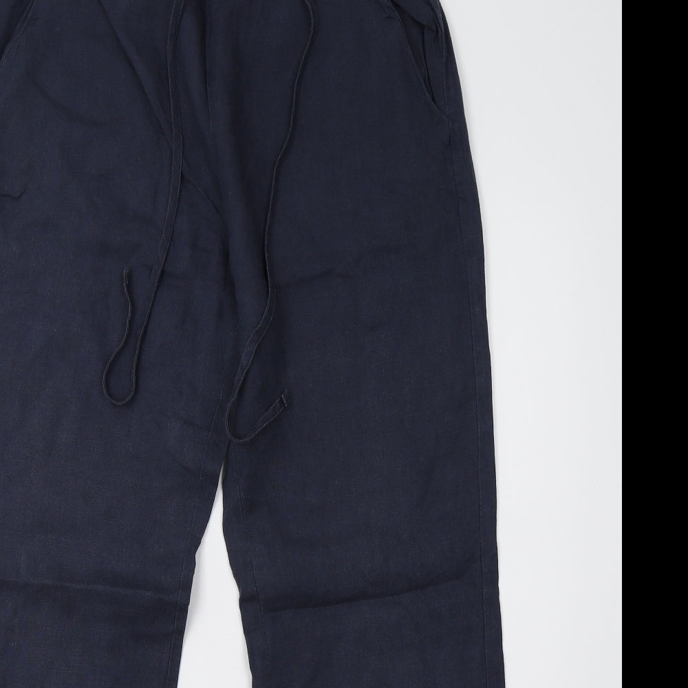 John Lewis Womens Blue   Trousers  Size 12 L30 in