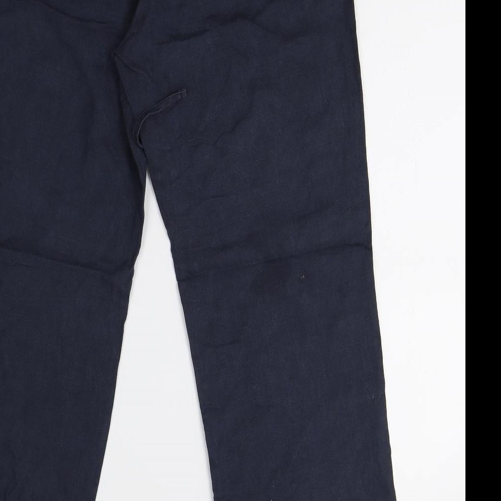 John Lewis Womens Blue   Trousers  Size 12 L30 in