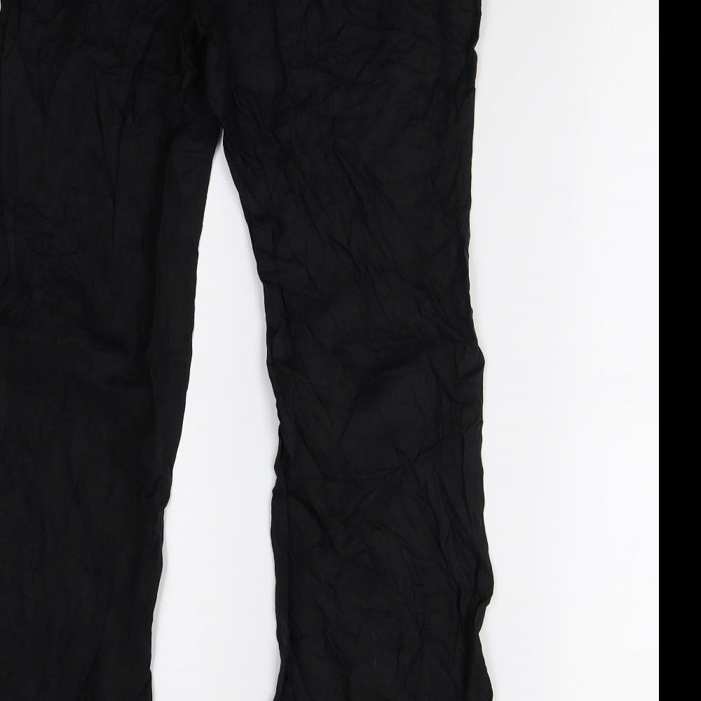 H&M Womens Black   Trousers  Size 10 L29 in
