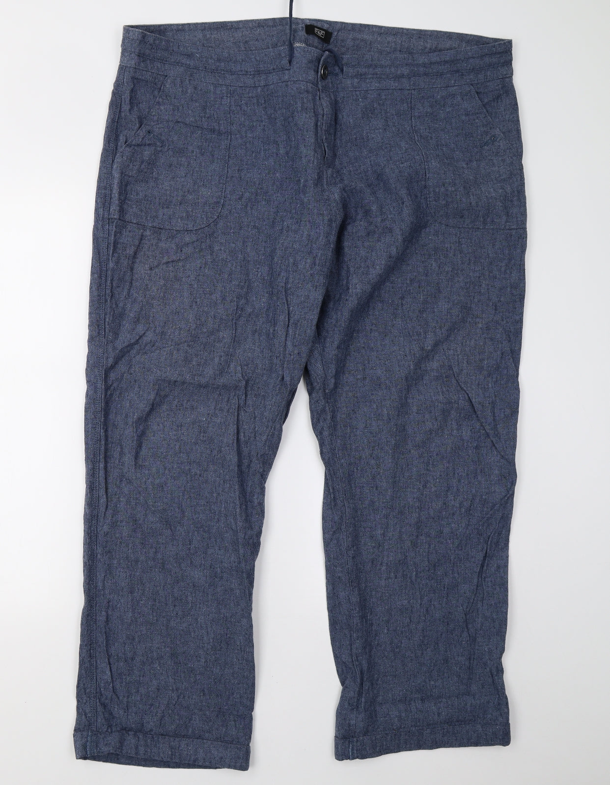 F&F Womens Blue   Trousers  Size 22 L28 in