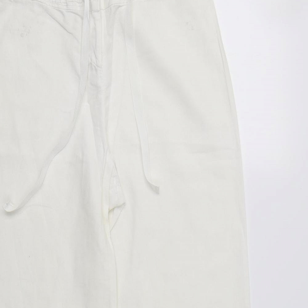 fF&F Womens White   Trousers  Size 10 L31 in