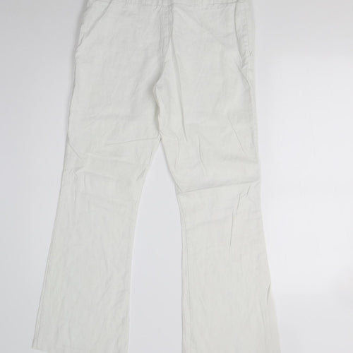 George Womens White   Trousers  Size 10 L28 in