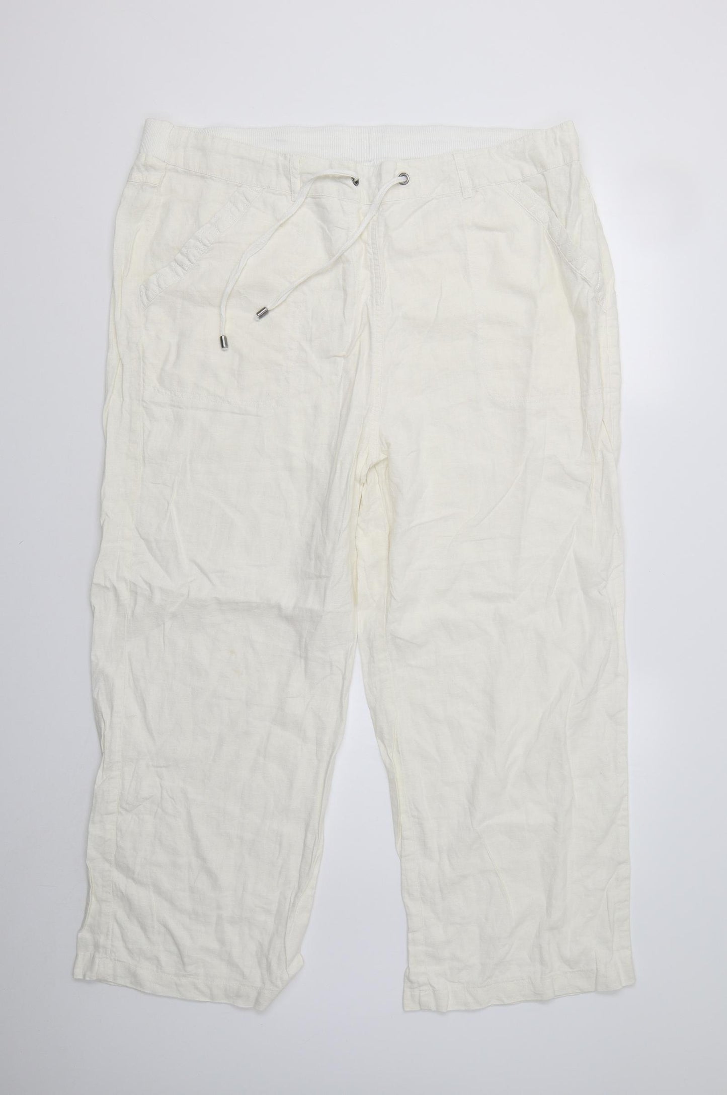 Yours Womens Ivory   Trousers  Size 22 L26 in