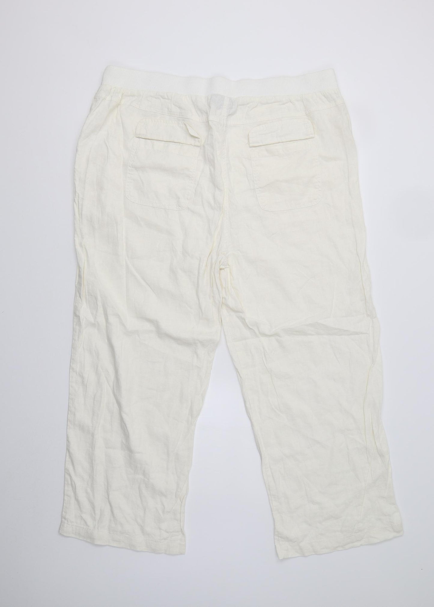 Yours Womens Ivory   Trousers  Size 22 L26 in