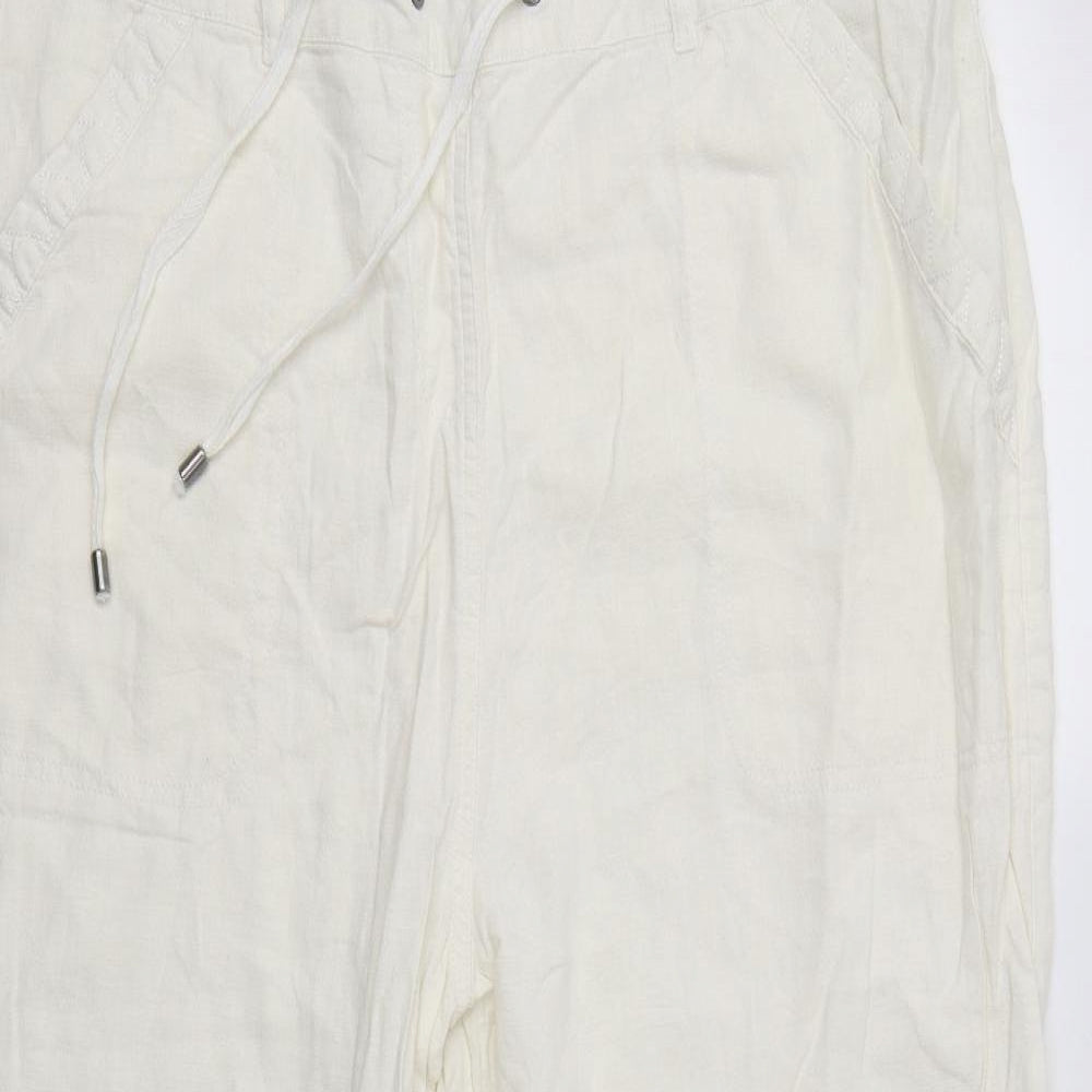 Yours Womens Ivory   Trousers  Size 22 L26 in