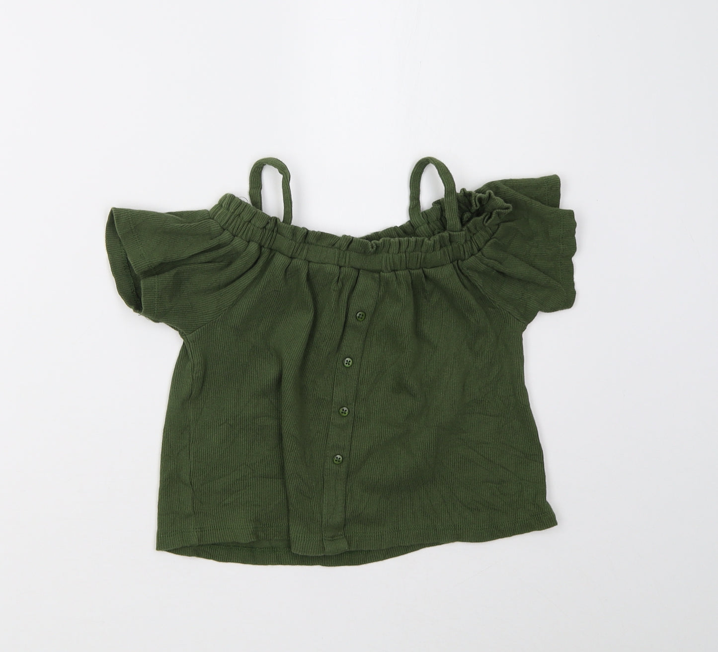 Primark Girls Green   Basic T-Shirt Size 8-9 Years