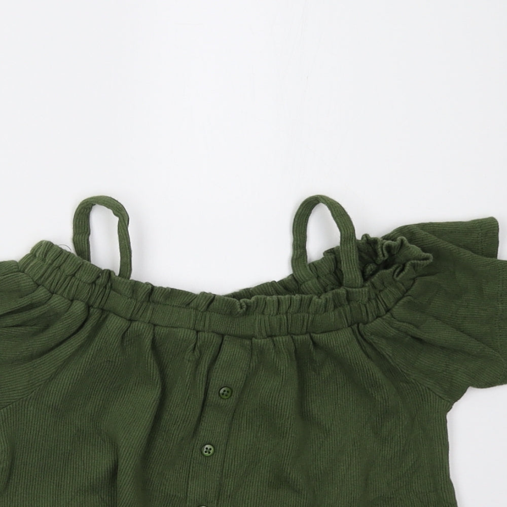 Primark Girls Green   Basic T-Shirt Size 8-9 Years