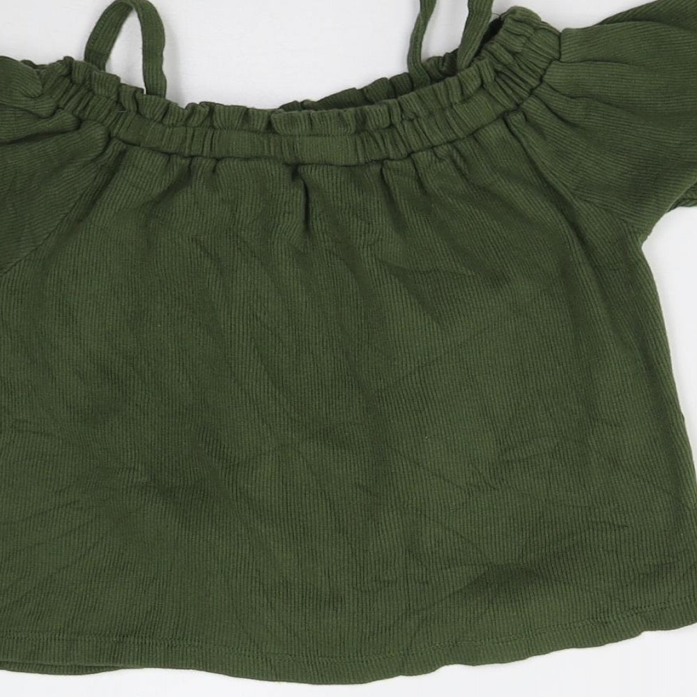 Primark Girls Green   Basic T-Shirt Size 8-9 Years