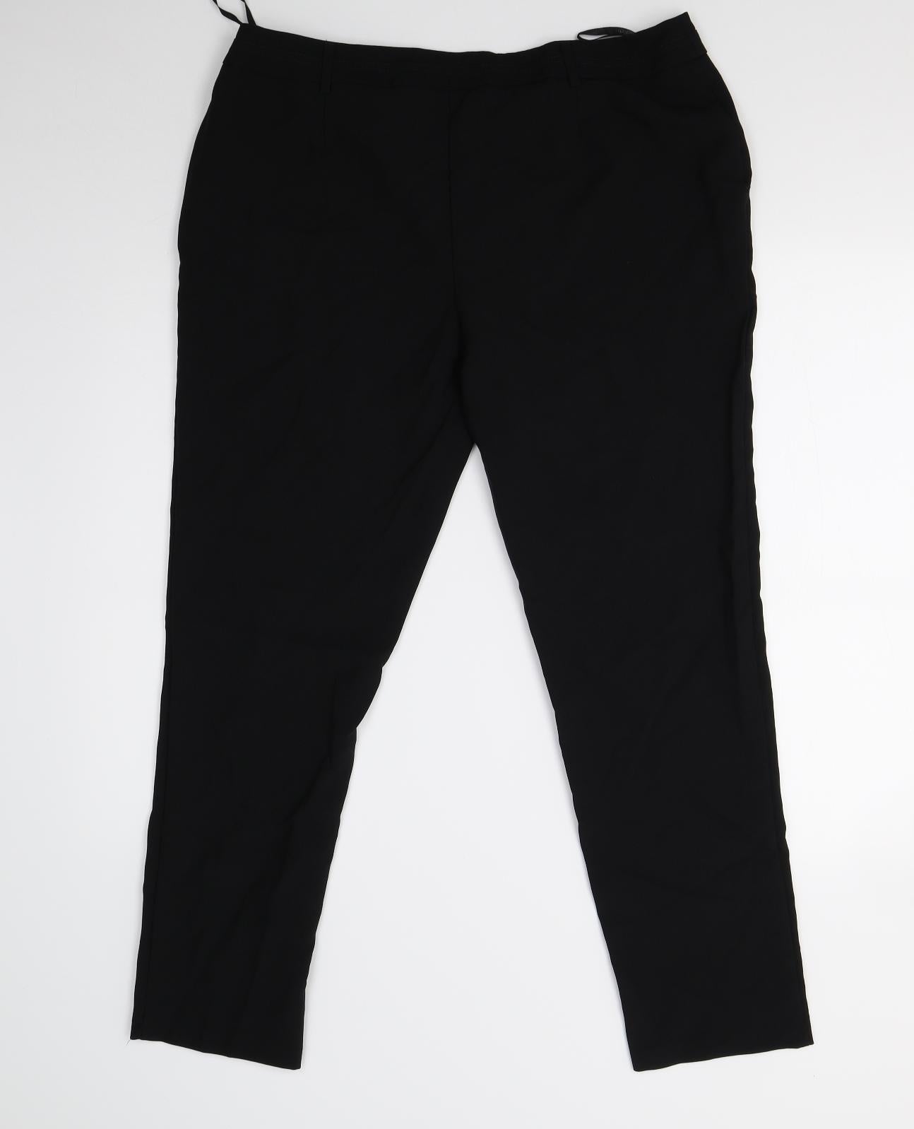 Primark Womens Black   Trousers  Size 16 L28 in