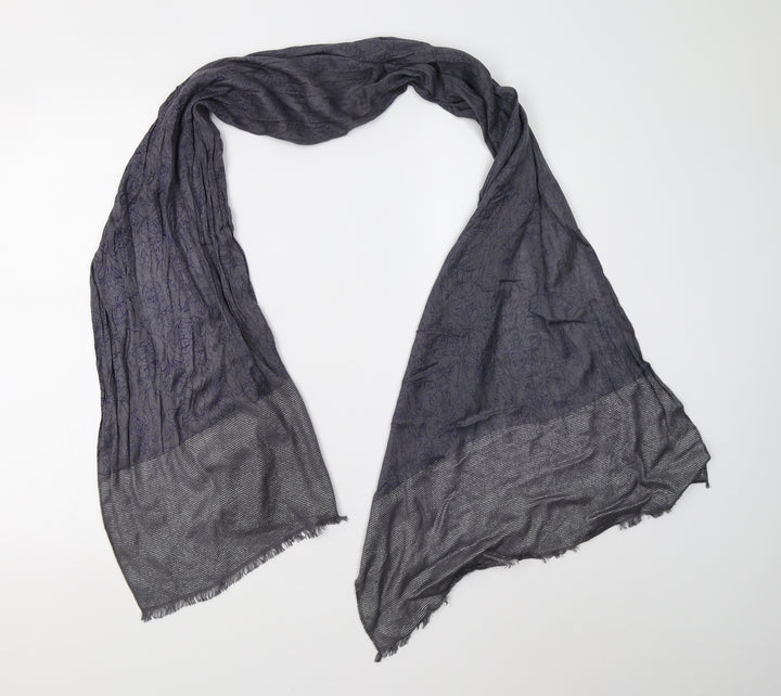 Preworn Unisex Green Floral Scarf