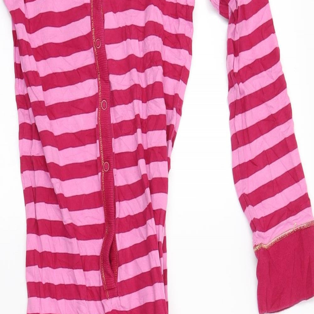 TU Girls Pink Striped   One Piece Size 10-11 Years