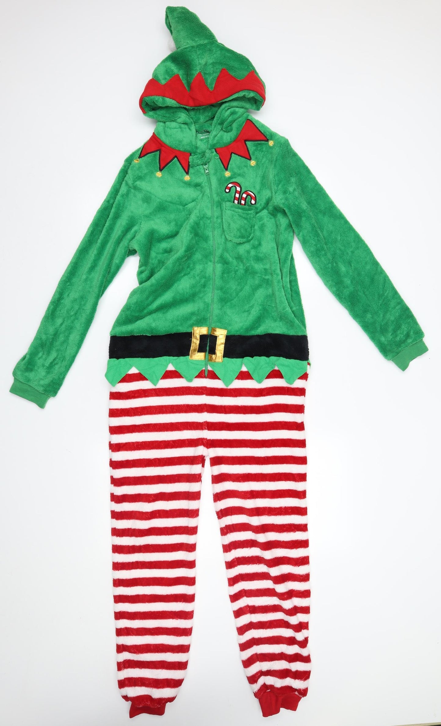 Primark Boys Green    One Piece Size 13-14 Years  - Elf Christmas