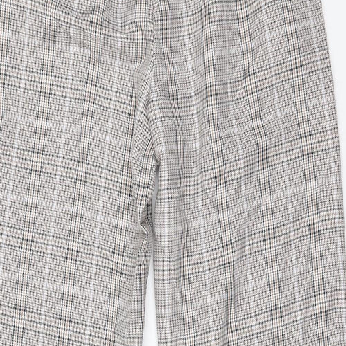 Primark Womens Beige Plaid  Trousers  Size 16 L30 in