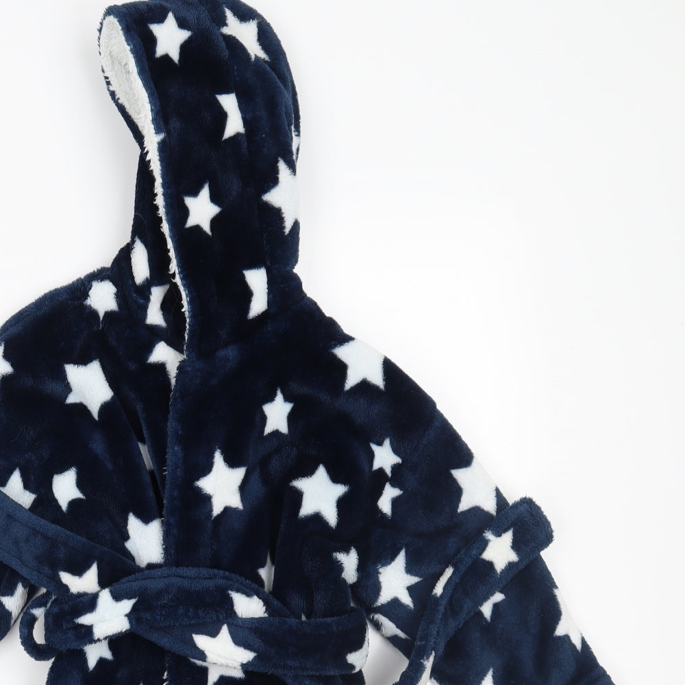 NEXT Boys Blue    Robe Size 2-3 Years  - star pattern