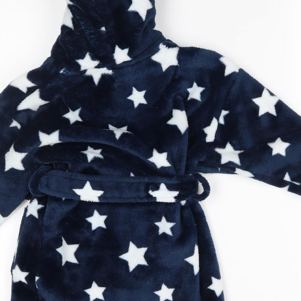 NEXT Boys Blue    Robe Size 2-3 Years  - star pattern