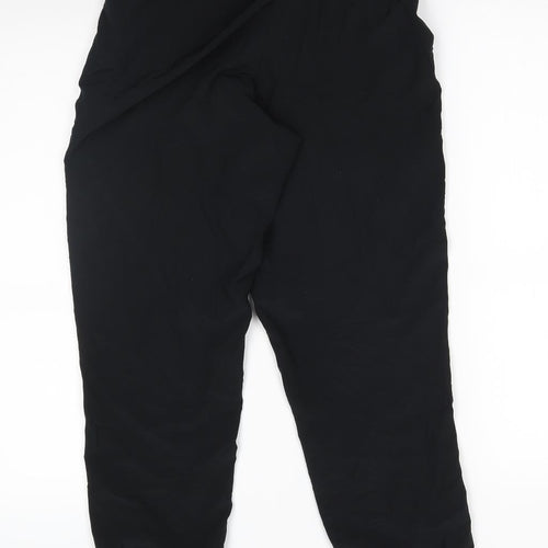 M&S Womens Black   Sweatpants Trousers Size 6 L27 in