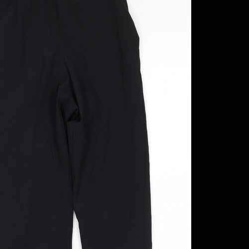 M&S Womens Black   Sweatpants Trousers Size 6 L27 in