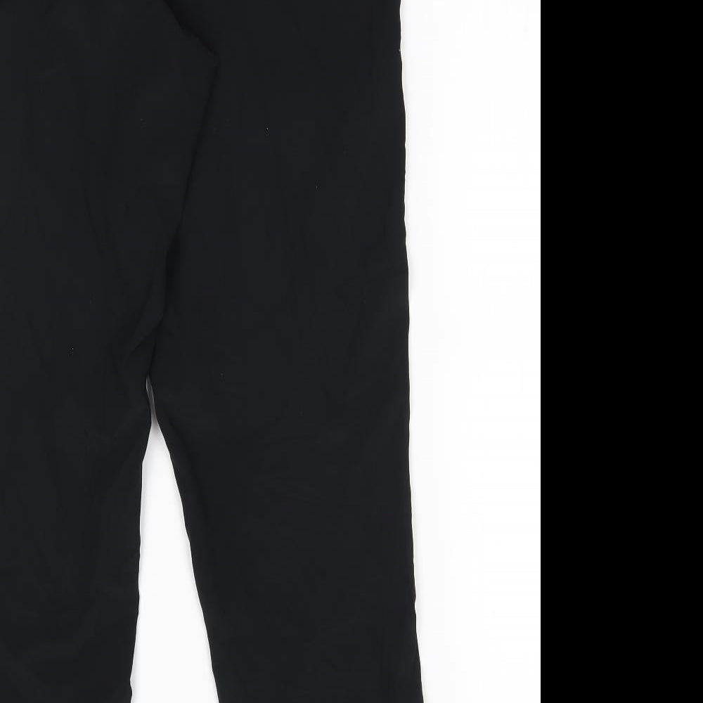 M&S Womens Black   Sweatpants Trousers Size 6 L27 in