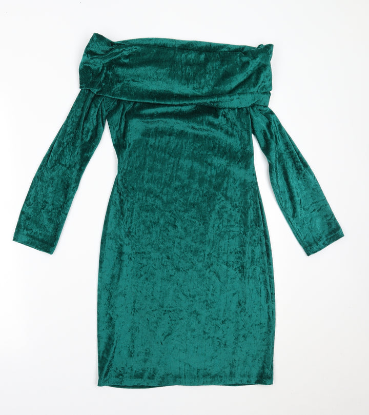 Celebrity Womens Green   Pencil Dress  Size 10