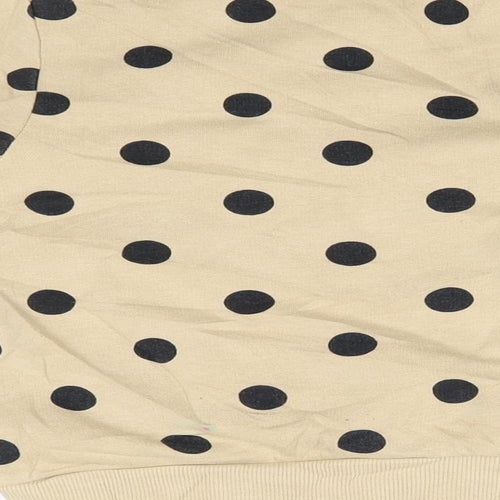 H&M Girls Beige Polka Dot  Pullover Jumper Size 6-7 Years