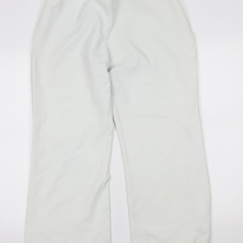 la beeby Womens White   Trousers  Size 16 L27 in - japanese character on leg