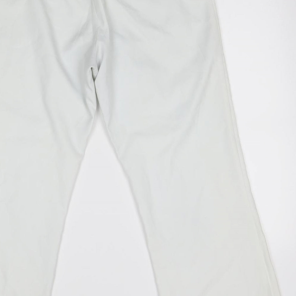 la beeby Womens White   Trousers  Size 16 L27 in - japanese character on leg