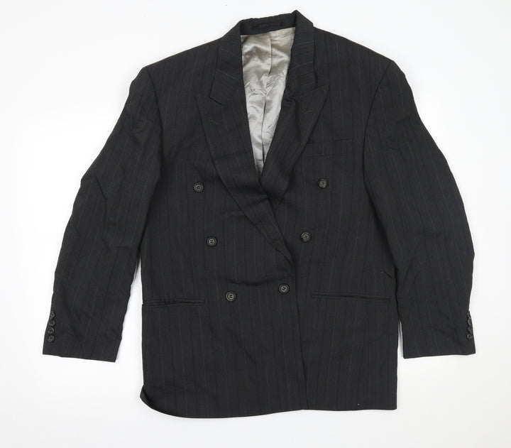 trevira Mens Grey Striped  Jacket Blazer