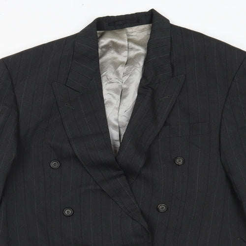 trevira Mens Grey Striped  Jacket Blazer