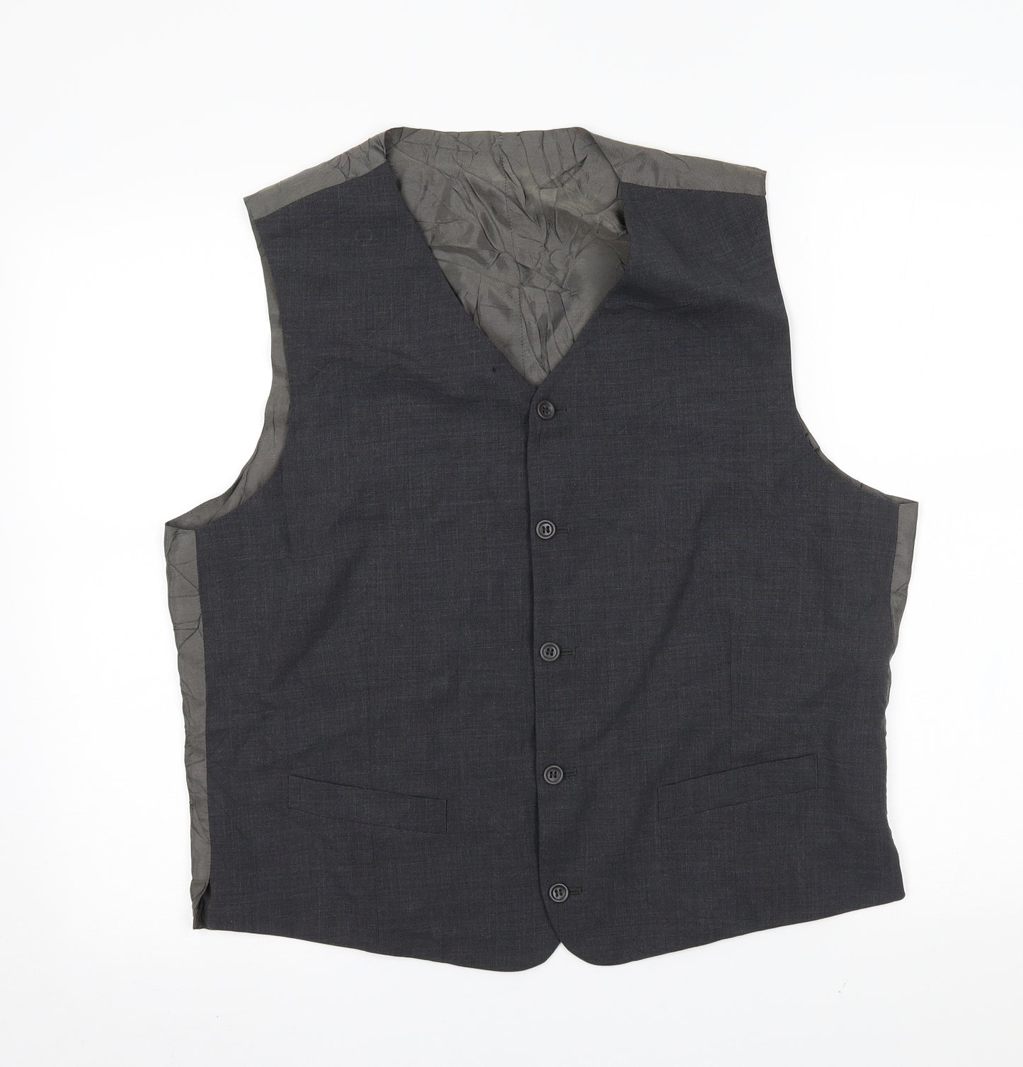Preworn Mens Grey   Jacket Suit Waistcoat