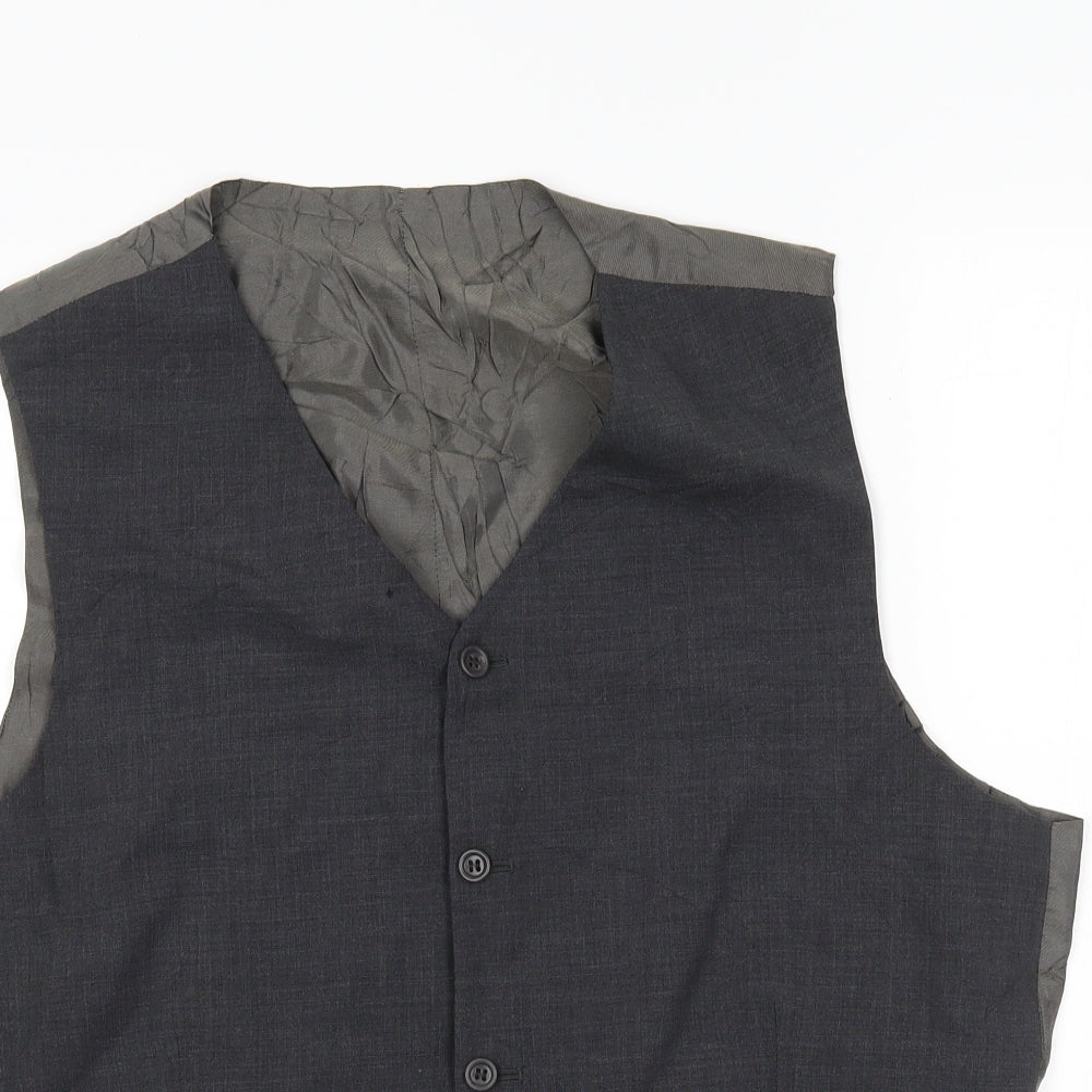 Preworn Mens Grey   Jacket Suit Waistcoat