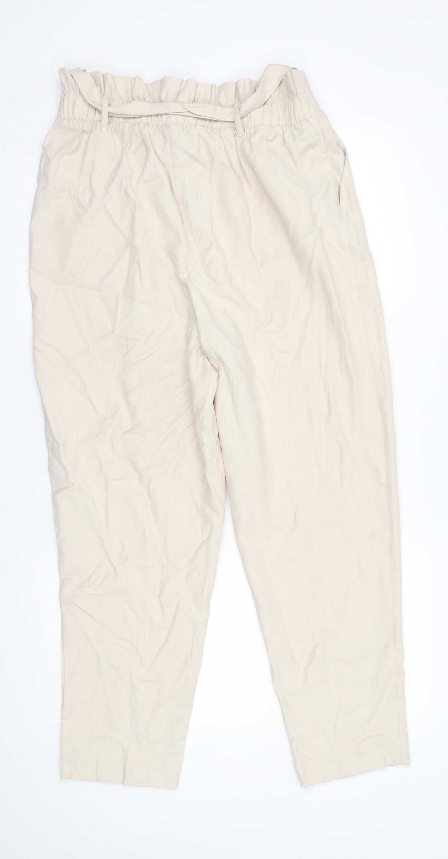 New Look Womens Beige   Trousers  Size 14 L25 in -