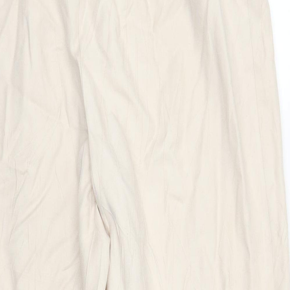New Look Womens Beige   Trousers  Size 14 L25 in -