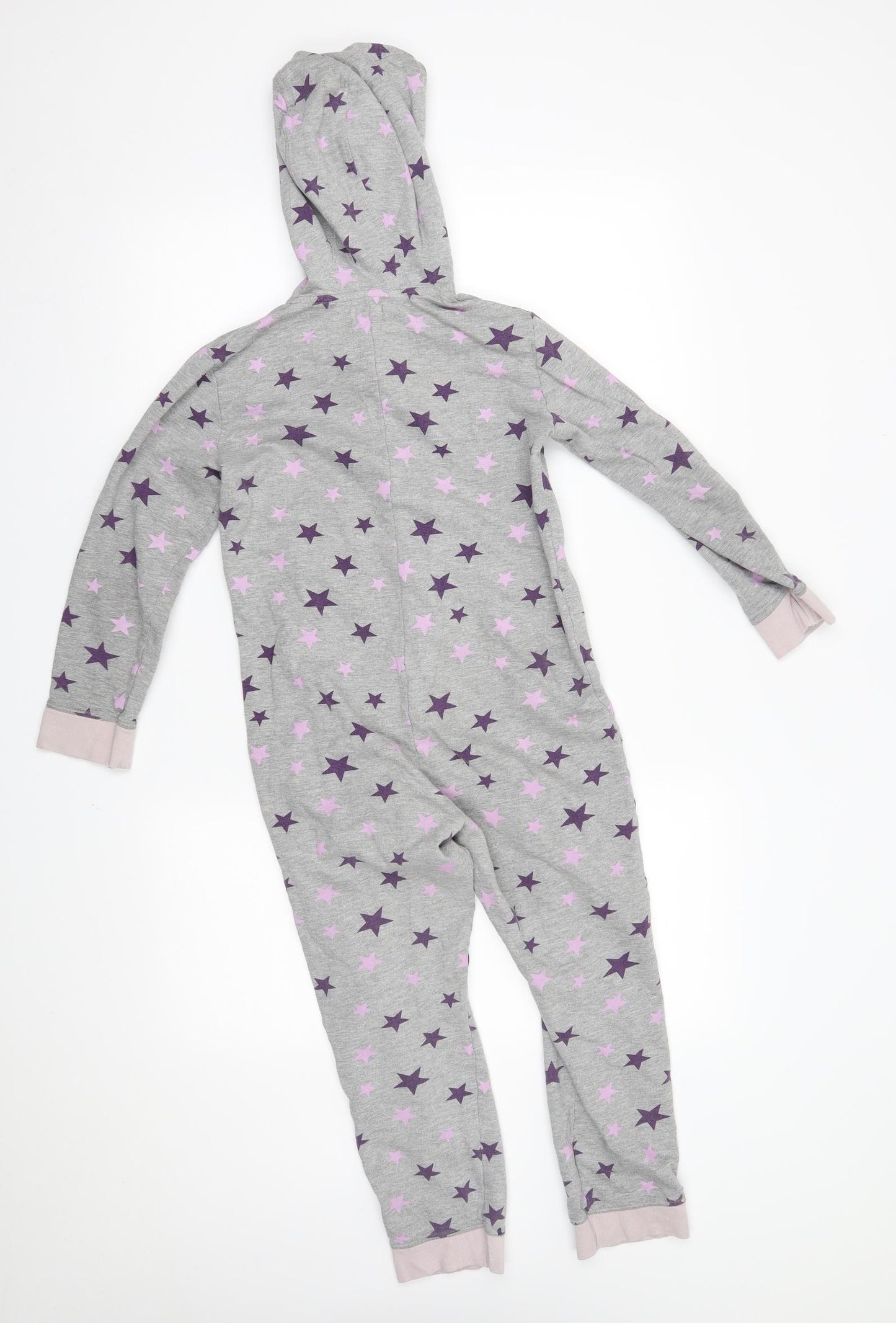 F&F Girls Grey    One Piece Size 9-10 Years  - star pattern