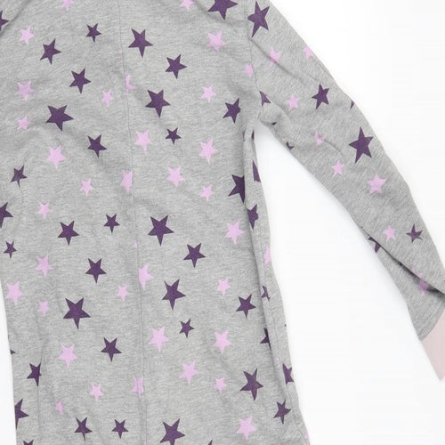 F&F Girls Grey    One Piece Size 9-10 Years  - star pattern