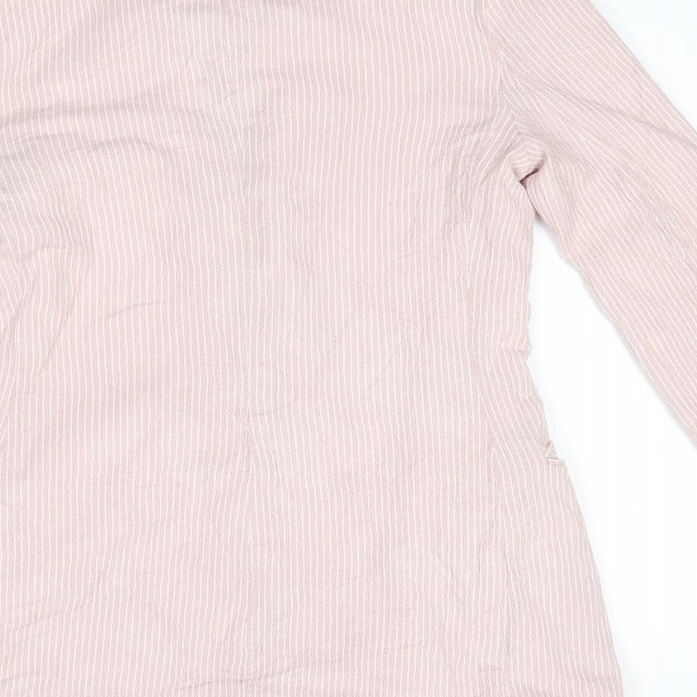 H&M Womens Pink   Jacket Blazer Size 4