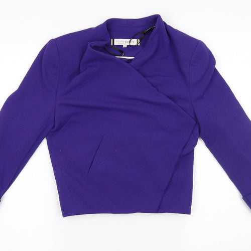 Principles Womens Purple   Jacket Blazer Size 8  - wrap style